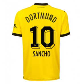 Borussia Dortmund Jadon Sancho #10 Hjemmebanetrøje 2023-24 Kort ærmer